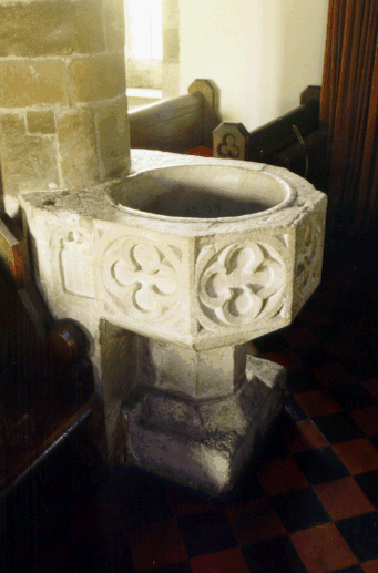 Holy Rood, Wool - Font. © David Day 1998